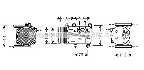 AVA QUALITY COOLING Компрессор, кондиционер JRAK034